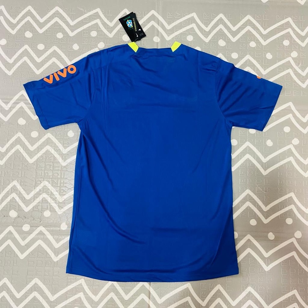 Nike brasil Brazil blue training pre match soccer jersey - Picture 4 of 4